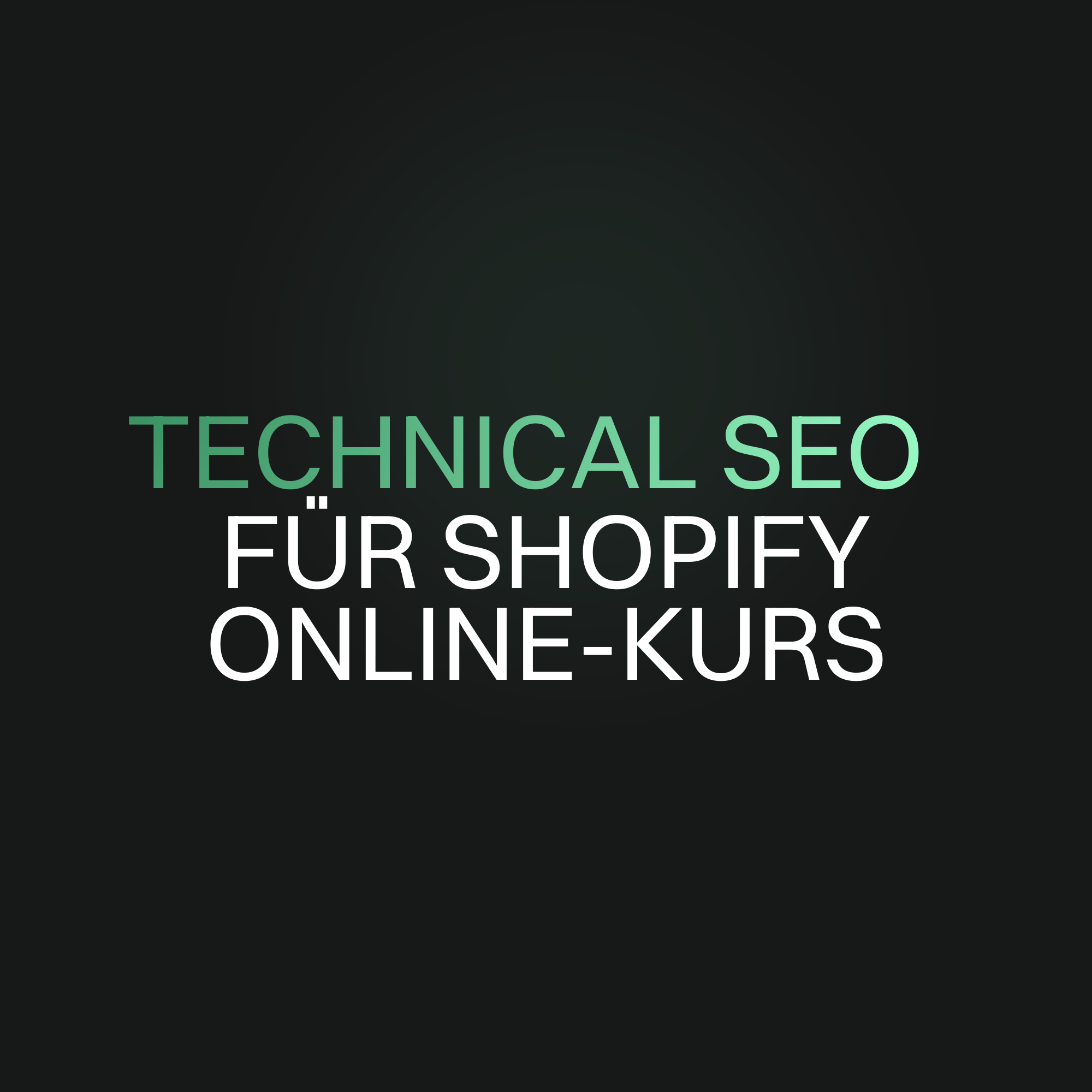Technical SEO für Shopify Online Kurs